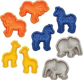 Mrs. Anderson’s Baking Animal Cracker Cookie Cutters, BPA Free, Set of 8