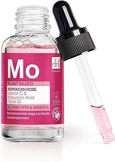 Dr Botanicals Vegan Moroccan Rose Superfood Facial Oil with Vitamins, and Essential OIls - Natural Best Anti-ageing repairing Treatment for All skins - Instant Results - Made in UK - 30ml
