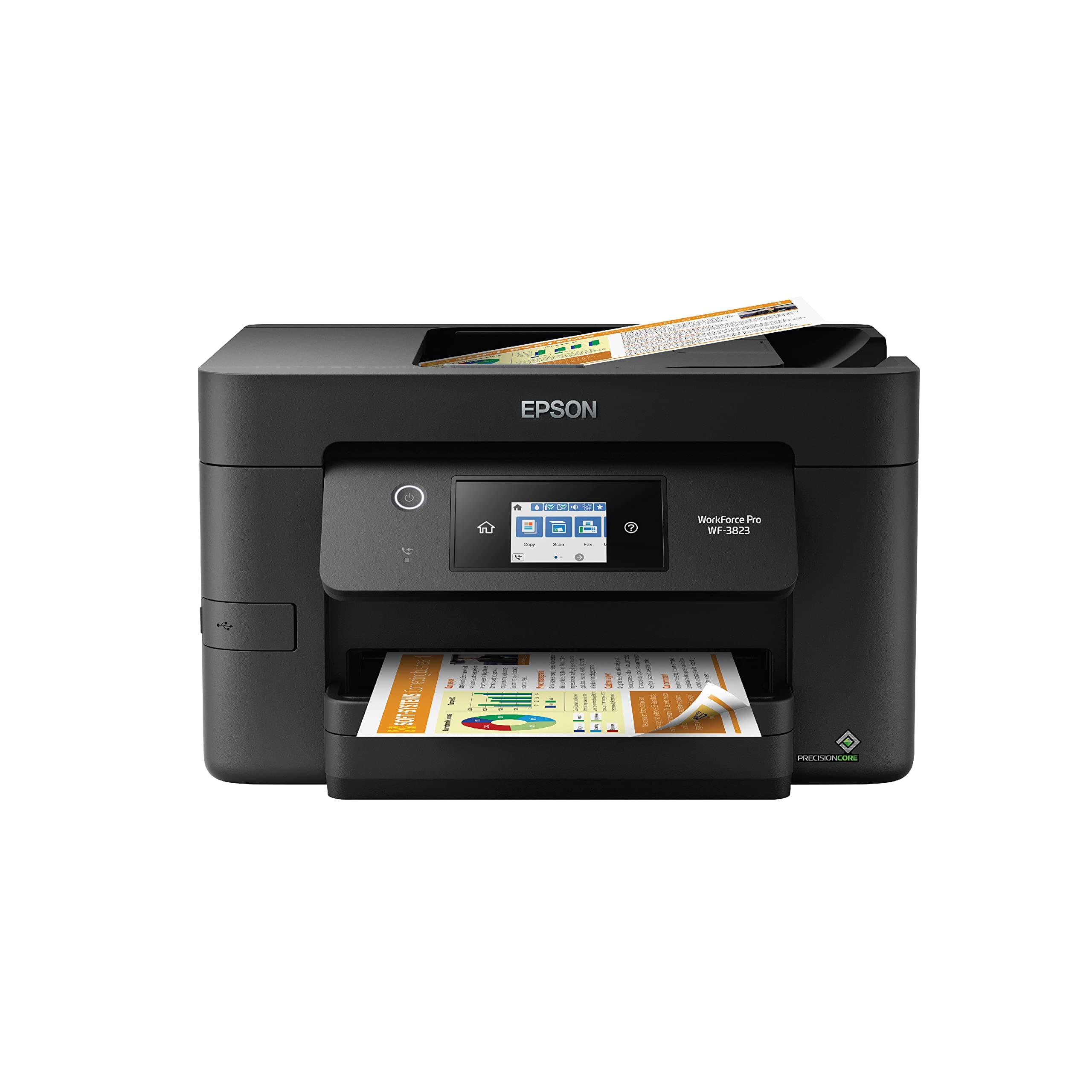 Workforce Pro WF-3823 Wireless All-in-One Printer with Auto 2-Sided Printing, 35-Page ADF, 250-Sheet Paper Tray and 2.7" Color Touchscreen, Black