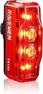 TR150 Bike Tail Light, 280° Visible Bike Rear Light with Brake Detection and Auto On Off Feature