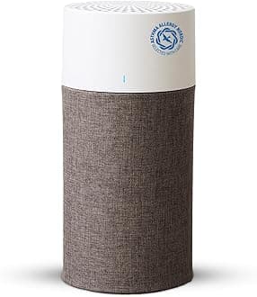 BLUEAIR Bedroom Air Purifier, Air Cleaner Dust Pet Dander Smoke Mold Pollen Bacteria Virus Allergen, Odor Removal, for Home Office Kitchen, Washable Pre Filter, HEPASilent, Medium Room, Blue 311 Auto