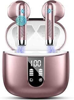 – Wireless Earbuds, Bluetooth 5.4 Headphones NEW Wireless Headphones with 4 ENC Mic, 56H Bluetooth Earphones in Ear Noise Cancelling Deep Bass, Mini Ear Buds Bluetooth Earbuds IP7 Waterproof LED Display