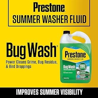 Prestone AS657 Bug Wash Windshield Washer Fluid, 1 Gallon (Pack of 2)