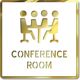 CONFERENCE Room Sign 6 INCH * 6 INCH Self-Adhesive Sign for Business Office Corporate Hotel Company Factory Club Commercial, Malls.