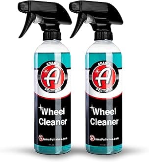 Adam's Polishes Wheel Cleaner 2-Pack - Tough Wheel Cleaning Spray for Car Wash | Rim Cleaner & Brake Dust Remover | Safe On Chrome Clear Coated & Plasti Dipped Wheels | Use w/Wheel Brush