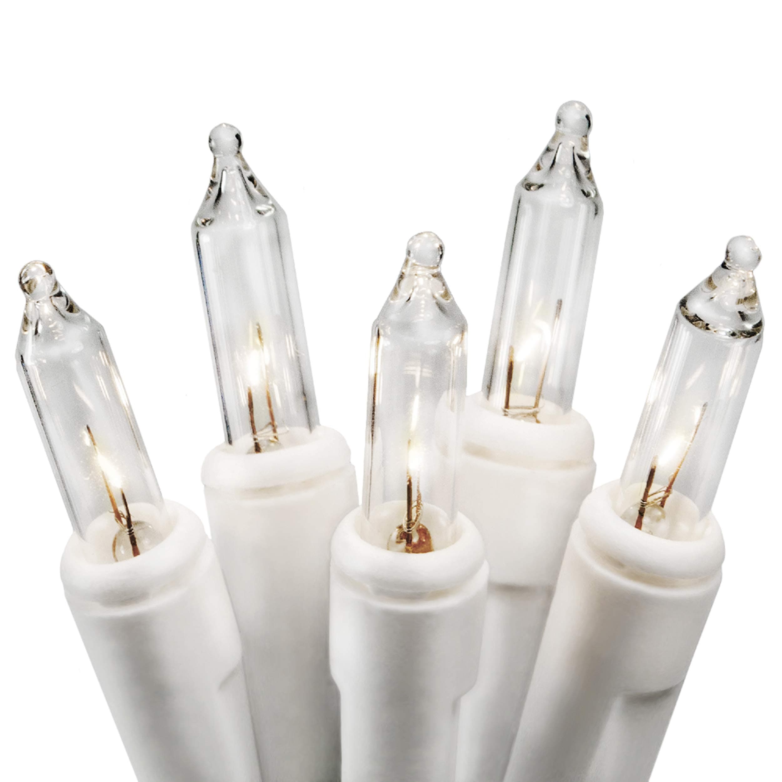 20 Clear White Wire Lights