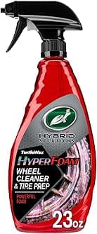 53734 Hybrid Solutions Hyper Foam Wheel and Tire Cleaner, Spray on Heavy Duty Formula for Both Wheels and Tires, Brake Dust Remover, Clean and Prep for Tire Shine, 23 oz