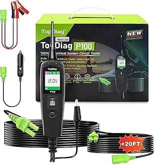 Circuit Tester Automotive, Power Circuit Probe Tester, Test Light Automotive with 40FT Cable, Car Fuse Tester, AC DC 12V 24V Car Diagnostic Tool, P100