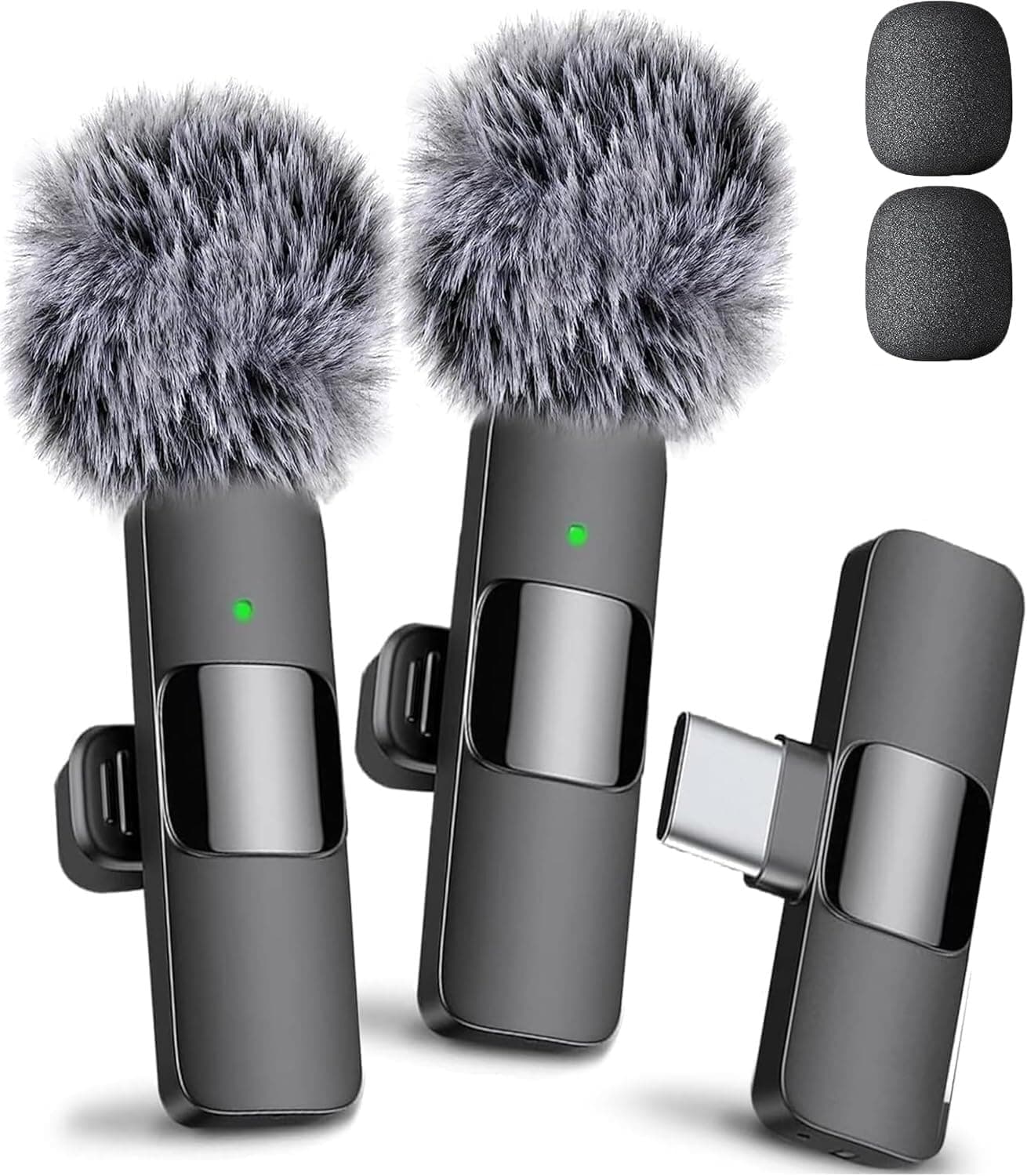 Mini Mic Pro - Wireless Microphone for iPhone & Android, Lavalier Microphone for Video Recording, Noise Cancelling Mic for Crystal Clear Recording, Content Creator, TikTok, Instagram
