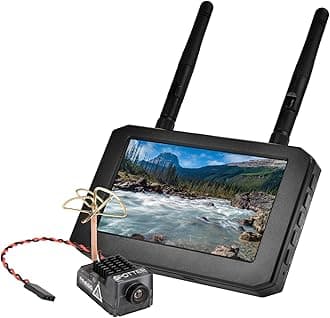 MONITOR & SPOTTER V2: 4.3" FPV DISPLAY W/ DVR, 5.8GHZ 40CH 20-200MW, 170 FOV 700TVL FPV CAM