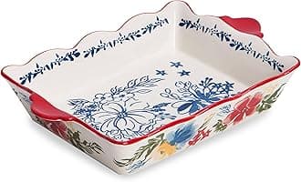 SagoskatCasserole Dish Baking Dish Ceramic Baking Pan Nonstick Baking Dish Blue Lassagne Pan 9x13 Baking Dishes for oven Casserole Dishes for Kitchen