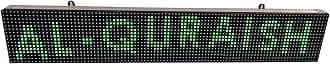 AL-QURAISH P10 Led Running/Scrolling Programable Text Message Display Board WI-FI (Green, 7 INCH. × 37 INCH.)