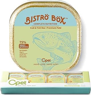 OPET Wet Cat Food Pate, Grain Free Wet Pate, Balanced Recipe Cat Can Food, Cod Flavor 1.41 Ounce Pack of 4