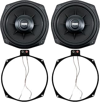 Earthquake Sound i82SWS 8-inch Shallow Woofer System Under-the-Seat Subwoofers with Gaskets, 2-Ohm (Pair)