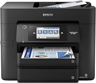 Workforce Pro WF-4830 Wireless All-in-One Printer, Auto 2-Sided Print Copy, Scan/Fax, 50-Page ADF, 500-sheet Paper Capacity, and 4.3" Color Touchscreen, Works with Alexa - Black
