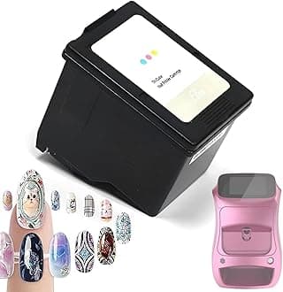3D Automatic Smart Nail Machine Nail Printer, Automatic Smart Art Nail Printer Multifunction Nail Art Printers Machine Support WiFi/DIY/USB for Home Use and Nail Studios InkCartridge