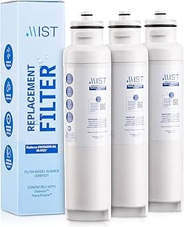Mist DW2042FR-09 Water Filter Replacement for Daewoo, Refrigerator Water Filter Compatible with DW2042FR, Aqua Crystal DW2042F-09, Kenmore 46-9130. NSF Certified. Daewoo Water filter (3 pack)