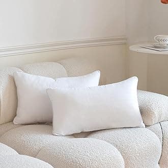 Set of 2 Microfiber Pillow Filler 12x18 Inch | Cushion Insert 30x45 cm