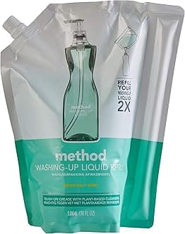 Method Washing Up Liquid Refill, Green Tea & Citrus, 1.064 L