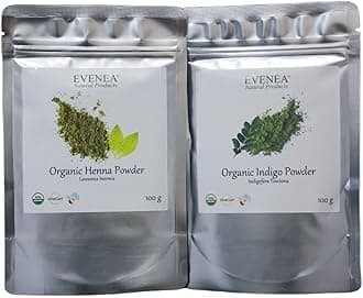 100g Pure Organic Henna + 100g Pure Organic Indigo (India)