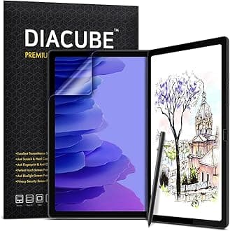 - [1+1 Pack For Galaxy Galaxy Tab A7 10.4, Paperfeel Screen Protector 1pc + Anti Glare Protector 1pc, Matte Anti Glare Anti Fingerprint Film with Blue Light Cut Filter, Compatible with S Pen