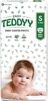Teddyy Baby Easy Small Diaper Pants 56 Count (Pack of 1)