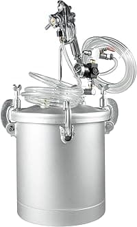 VEVOR Pressure Pot Tank 10L Pressure Pot Paint Sprayer 2.5 Gallon Paint Pressure Pot Paint Tank with 2.5mm Nozzle Spray Guns and Paint Hose (10L 2.5mm)