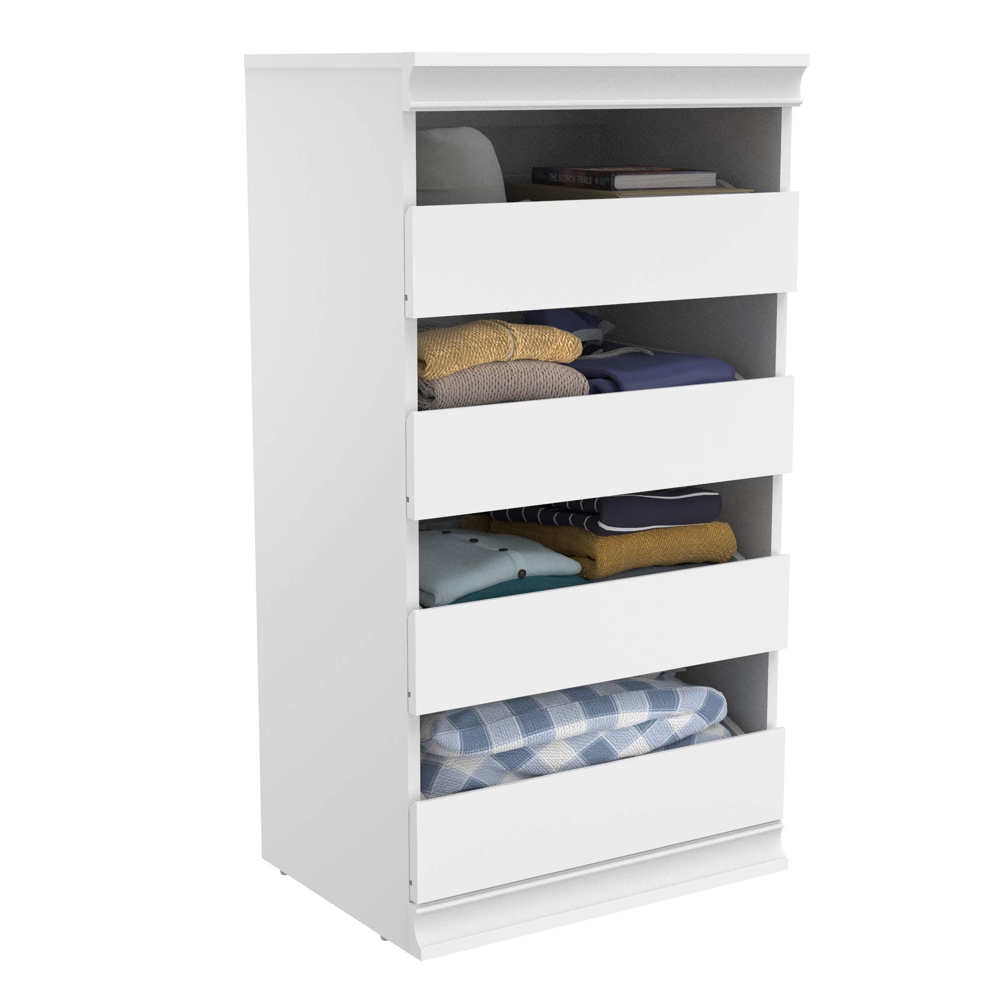 ClosetMaid 4561 Modular Closet Storage Stackable Unit with 4 Drawers, White