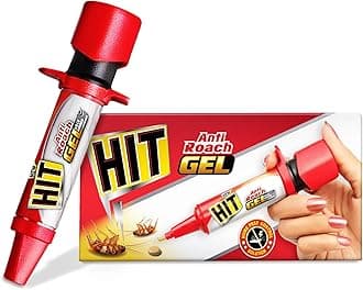 HIT Anti Roach Gel - Cockroach Killer (20g) | Kitchen Safe | Odourless | Fast and Convenient, Pack of 12