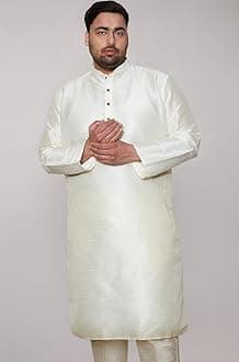 VASTRAMAY Men's Cotton Regular Fit Casual Kurta