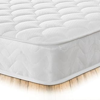 Starlight Beds Kingsize Mattress. Shell Design Kingsize Memory Foam Mattress with Springs. Soft, 20cm Deep, White. (5ft x 6ft6, 150cm x 200cm)