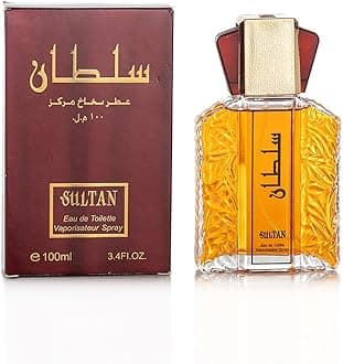 Dubai Perfume for Men - Sultan Gold Perfume Oil, 3.4 Fl.oz Elegant & Long Lasting Scent, Exotic Arabian Perfume Oil Spray for Men (Red box)