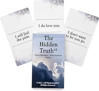 All Things Intuitive Hidden Truth Oracle v2 - Set of 54 Love, Soulmate, Twin Flame Oracle Cards - Indie Oracle Deck for Spiritual Guidance