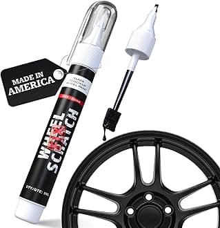 Matte Black Magic Car Scratch Remover Pen - Alloy Wheel Touch Up Paint Pen for Cars, Curb Rash Removal with Fast-Drying & Long-Lasting OEM Finish, Vehicles Rim Repair Paint for Chip (Matte Black (Pen Only))