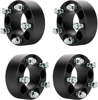 5x4.5 2 inch Wheel Spacers 82.5mm Bore for Ford Mustang Ranger Explorer, Dodge Dakota, 1/2"-20 Studs 5 Lugs Wheel Adapters fits Jeep Wrangler TJ YJ TJ XJ MJ KJ KK ZJ, 50.8mm Thick 5x114.3mm, Set of 4