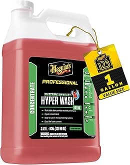 Meguiar's D11001 Detailer Hyper-Car Wash 3.79L highly concentrated car wash detergent for mixing and metering systems