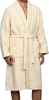SUPERIOR Cotton Unisex Terry Robe, Soft And Absorbent Robes For Men And Women, Bathroom Accessories