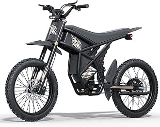 GT73 Pro Electric Dirt Bike for Adults Teens 3000W, Max 50 MPH & 85 Mile Long Range, 60V 36AH Dual Battery Ebike, Electric Dirtbike with 25" Motorcycle Tires, Dual Hydraulic Brakes