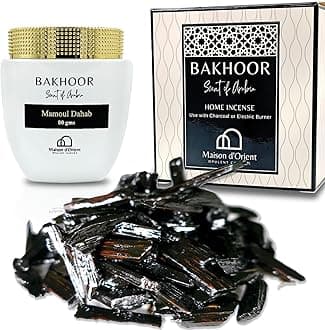 Muattar Virginia Musk 50g Incense (Soaked Agarwood Chips) | Use with Incense Coal or Charcoal Burner | Arabian Home Fragrance and Car | Ramadan Goodies and Islamic Gifts for Men