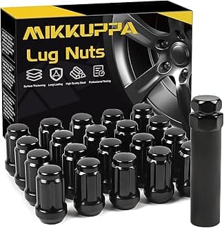 MIKKUPPA 7/16-20 Lug Nuts - Replacement for 1953-1983 Chevy Corvette, 1967-1982 Chevy Camaro, 1964-1983 Chevy Malibu Aftermarket Wheel - 20pcs Closed End Spline Lug Nuts