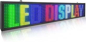 P10 outdoor full color led sign 40" x 8"