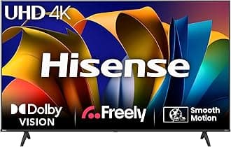 50 Inch 4K Smart TV 50E6NTUK - Dolby Vision, Game Mode PLUS with 60Hz VRR ALLM, Smooth Motion, AI Sports Mode, Vidaa OS with Freely, Youtube, Netflix and Disney+ & Now TV (2024 Model)