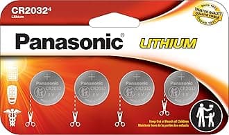 CR2032 3.0 Volt Long Lasting Lithium Coin Cell Batteries in Child Resistant, Standards Based Packaging, 4 Pack