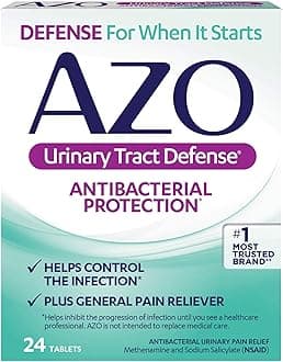 AZOUrinary Tract Defense, Antibacterial Protection, 24 Tablets