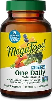 Mega Food Men Over 55 One Daily, 90 Count , 0.514 Pound