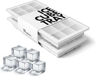 Ice Cube Tray – Small Silicone Molds with Lids, BPA-Free and Flexible for Cocktails and Beverages – Set of 2