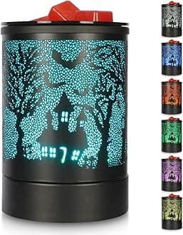 Halloween Black Electric Fragrance Wax Melts Warmer Oil Melter Scented Tart Burner for Home Decor