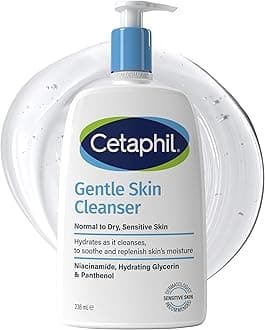 Cetaphil Gentle Skin Cleanser, 236ml, Face & Body Wash, For Normal To Dry Sensitive Skin, With Niacinamide & Glycerin, Soap Free, Packaging May Vary