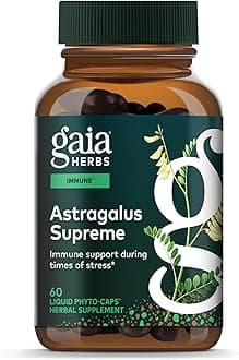 Astragalus Supreme - Immune & Antioxidant Support* - Herbal Supplement with Astragalus Root, Schisandra Berry & Ligustrum - 60 Vegan Liquid Phyto-Caps (30 Servings)