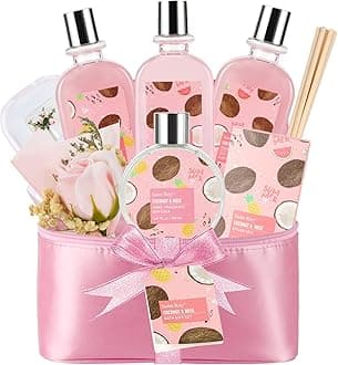 Valentines Day Gifts for Her Spa Basket Bath Gift Basket, Teen Girl Gifts Gift Baskets for Grils, Spa Gifts for Women Relax Bath Spa Gifts Self Care Gifts Travel Bag Christmas Gifts for Women